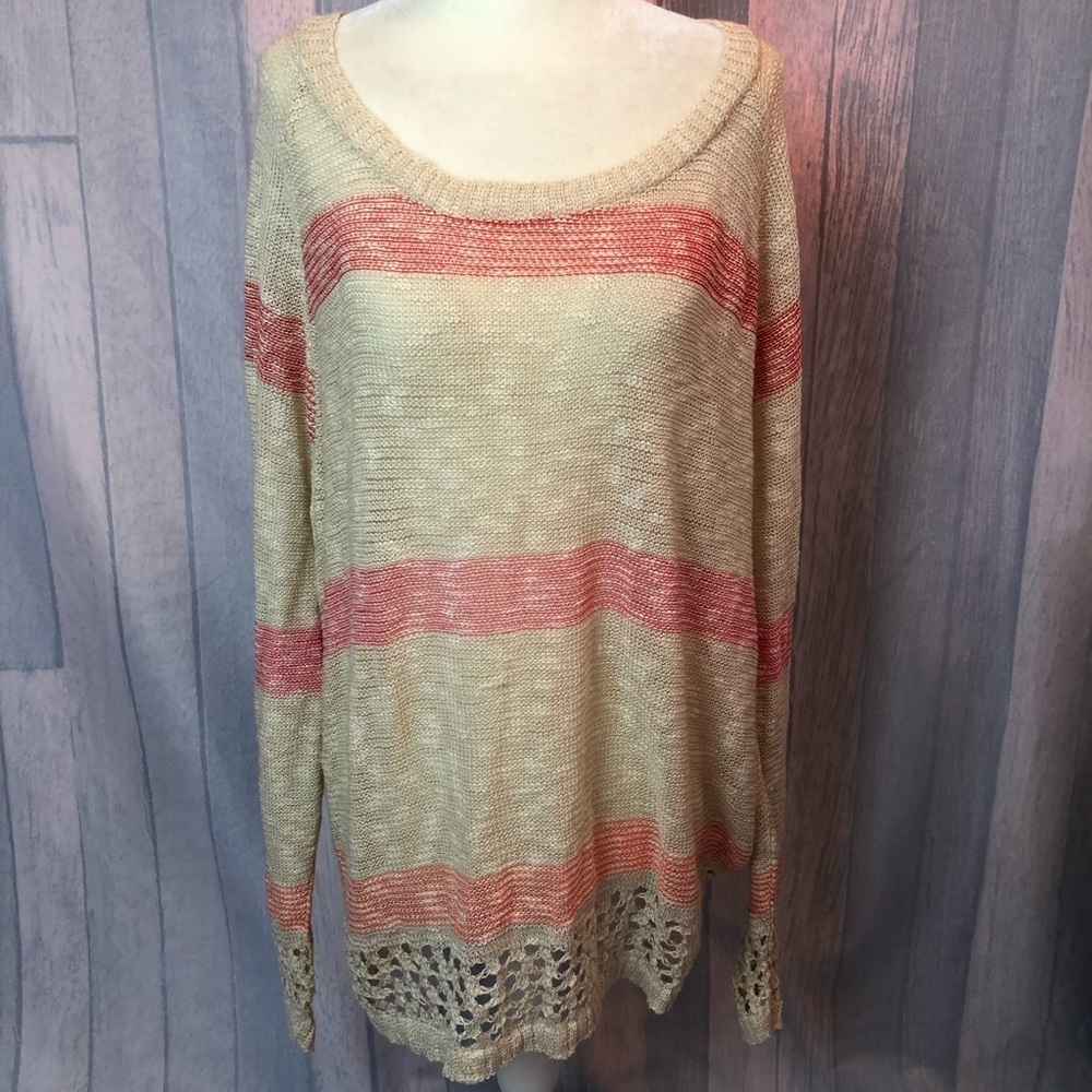 Maurices Tunic Long Sleeve Knit Top plus Size 2